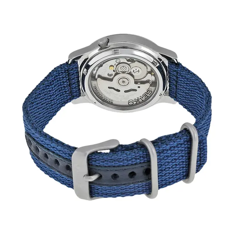 Seiko 5 Blue Dial With Nylon Automatic Men's Watch- SNK807K2